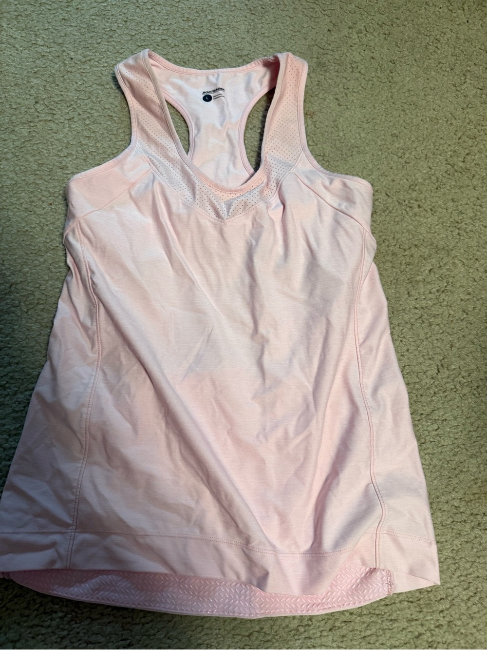 Women's Light Pink Racerback Cycling Tank Top